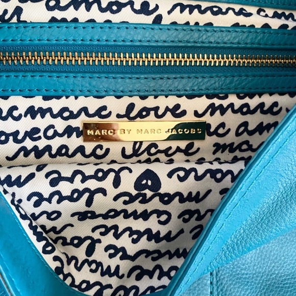Marc by Marc Jacobs Turquoise Leather Magazine Clutch - Picture 14 of 14